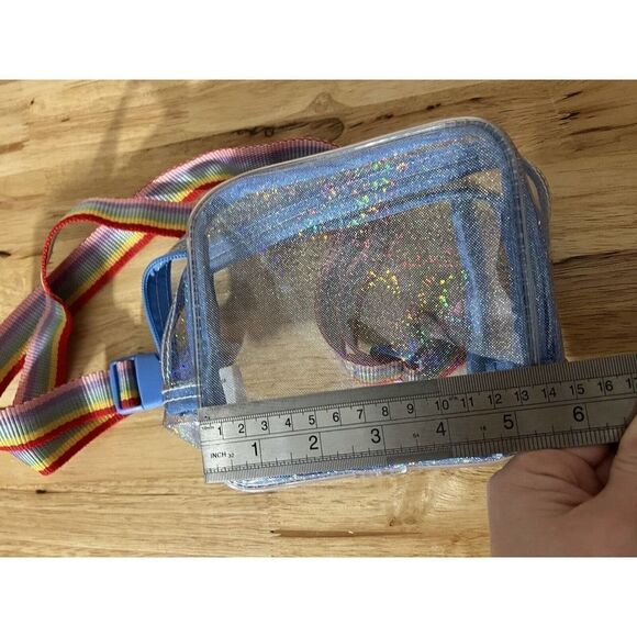 Fashion Angels Clear Sparkly Belt Bag Rainbow - Picture 6 of 7